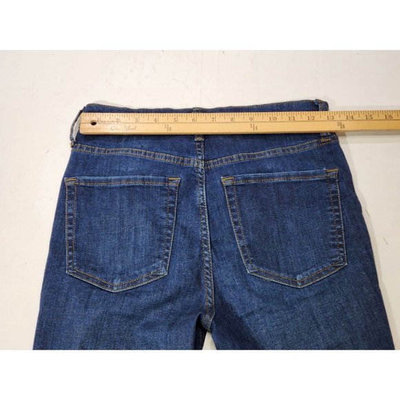 Free People Women Skinny Jeans Blue Dark Wash Distressed 61855-16515125 Size 28R - Picture 5 of 7